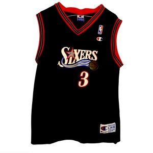 Allen Iverson Sixers Champion Jersey 🔥💥🔥💥🔥💥🔥💥